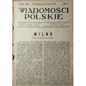 Polské zprávy, 1918-1919