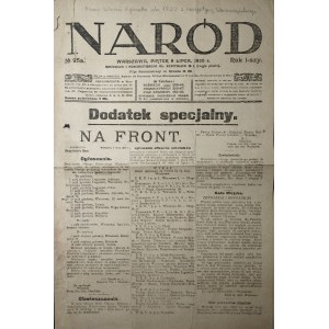 Naród - Na front, R. I, nr 95, 6 VII 1920