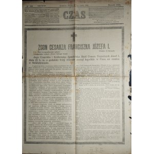 Czas - Zgon cesarza Franciszka Józefa I, 1916