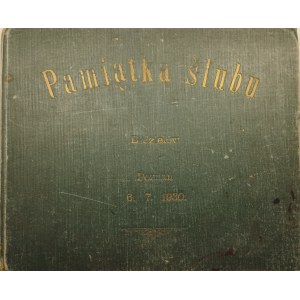 Pamiątka ślubu Bżdziełów, 6.7.1930, Poznań - telegramy patriotyczne