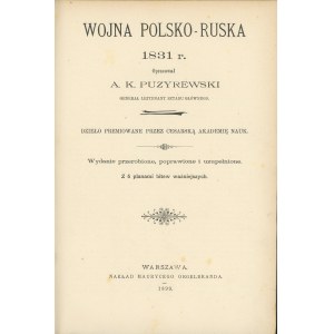 Puzyrewski A[leksander] K. - Der polnisch-russische Krieg von 1831.
