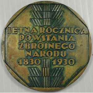 Medal - Setna rocznica powstania zbrojnego narodu 1830-1930