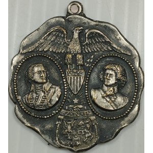 Medal - Pamiątka odsłonięcia pomników K. Pułaskiego i T. Kościuszki, 1910