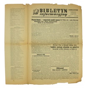 Biuletyn Informacyjny Powstanie Warszawskie 19.08.1944r