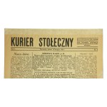 Kurier stołeczny Powstanie Warszawskie 12.08.1944r