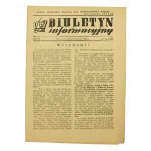 Biuletyn Informacyjny nr 42 (146) z 29 października 1942r.