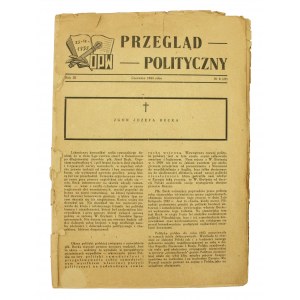 Przegląd polityczny nr 6 (27) czerwiec 1944r zgon Józefa Becka