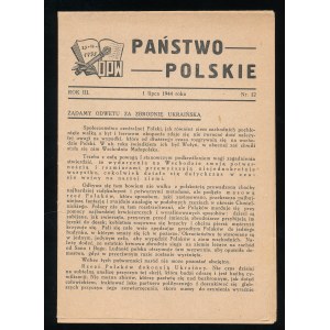 Państwo Polskie nr 12 z 1 lipca 1944r
