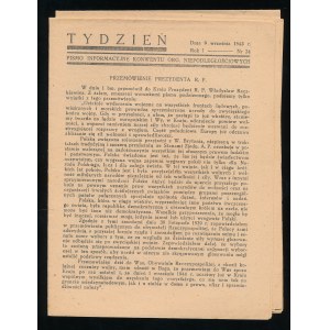 Tydzień nr 24 z 9 września 1943r