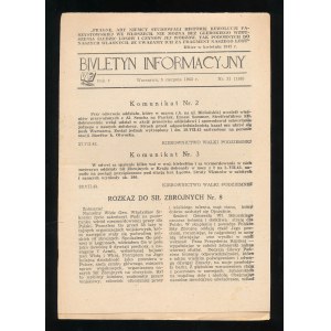 Biuletyn Informacyjny numer 31 (186) z 5 sierpnia 1943r