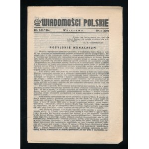Wiadomości Polskie numer 5 (109) z 8 marca 1944 r.