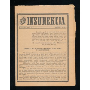 Insurekcja numer 8 (29) z sierpnia 1943r śmierć gen. Sikorskiego