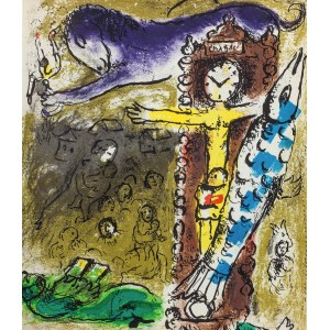 Marc CHAGALL (1887 - 1985), Le Christ a l'horloge (Christ as a Clock), 1957