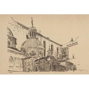Leon WYCZÓŁKOWSKI (1852-1936), Kaplica Zygmuntowska, 1915