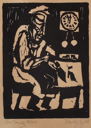 Jerzy Duda Gracz (1941 - 2004), Szewc - Judaica, 1964