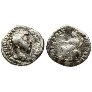 Roman Empire 1 Denarius Marcus Aurelius AD 161-180. Obverse: Laureate head. M ANTONINVS AVG ARMENIACVS.  Reverse...