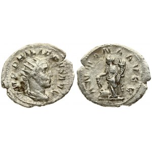 Roman Empire 1 Antoninianus Philippus I AD 244-249. Roma. Obverse: IMP M IVL PHILIPPVS AVG. radiate...