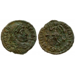 Roman Empire AE17 Valens AD 364 - 378. Siscia Mint.  Obverse: DN VALENS P F AVG. Diademed...
