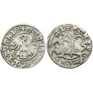 Lithuania 1/2 Grosz (1501-1506) Vilnius. Alexander Jagiellon (1492–1506). Obverse...