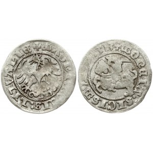 Lithuania 1/2 Grosz 1513 Vilnius. Sigismund I the Old (1506-1548). Obverse Lettering: MONETA: SIGISMVNDI: 1513: +...