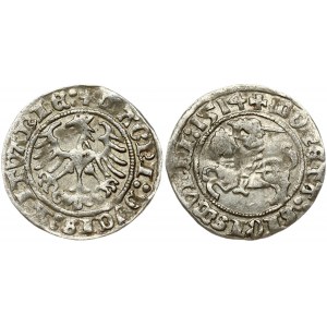 Lithuania 1/2 Grosz 1514 Vilnius. Sigismund I the Old (1506-1548). Obverse Lettering: MONETA: SIGISMVNDI: 1514 +...