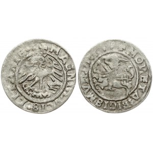 Lithuania 1/2 Grosz 1519 Vilnius. Sigismund I the Old (1506-1548). Obverse Lettering: MONETA: SIGISMVNDI: 1519: +...