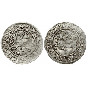 Lithuania 1/2 Grosz 1521 Vilnius. Sigismund I the Old (1506-1548). Obverse Lettering: MONETA: SIGISMVNDI: 1521: +...