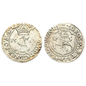 Lithuania 3 Groszy 1563 Vilnius. Sigismund II Augustus (1545-1572) - Lithuanian coins 1563 Vilnius...