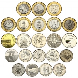 Lithuania 1-2 Litai Circulating Commemorative Coin & Token (1990-2015). Obverse: National arms above value. Reverse...