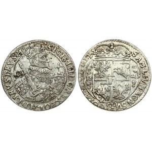 Poland 1 Ort 1623 (PRVS.M+) Bydgoszcz. Sigismund III Vasa (1587-1632). Obverse: Crowned half-length figure right...