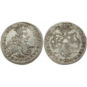Poland 6 Groszy 1702EPH August II(1697-1733). Obverse: Small crowned bust of August II right. Reverse...