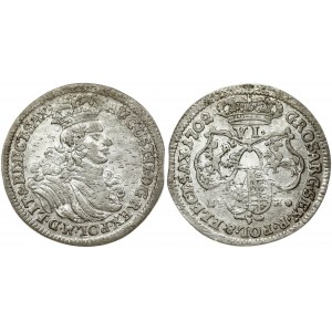 Poland 6 Groszy 1702EPH August II(1697-1733). Obverse: Small crowned bust of August II right. Reverse...