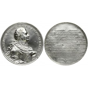 Poland Medal  Stanislaus August Poniatowski (1764-1795). Obverse: head of Stanislaus August facing right ...
