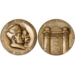 Poland Medal 350th ANNIVERSARY OF THE UNIVERSITY IN VILNIUS 1929. by Henryk Giedroyc. Obverse: Two busts to the right...