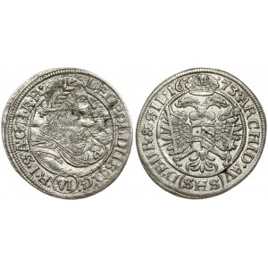 Austria 6 Kreuzer 1673 (1657-1705). Obverse: Bust right; value in Roman numerals. Reverse: Crowned imperial eagle...