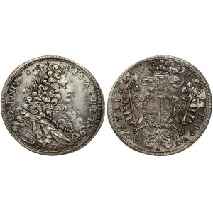 Austria 1 Thaler 1705 Joseph I (1705-1711). Obverse: Finished end of scarf. Obverse Legend...