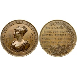 Austria Medal (1897) Charlotte Wolter (1834-1897). Actress; death 1897; medal, by J. Schwerdtner for Jos. Christlbauer...
