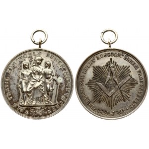 Germany Lodge Medal (1876-1901) Women's Club. Bronze silvered. Weight approx: 13.98g. Diameter: 38x33 mm...