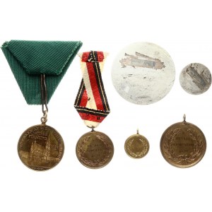 Germany Awards Medal (1955) Ernst Moritz Arndt With Miniature & Europe 4 Awards Medals. Silver 37.96g. Bronze...