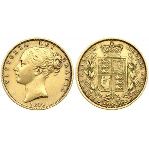 Great Britain 1 Sovereign 1848 Victoria(1837-1901). Obverse: Head left. Obverse Legend: VICTORIA DEI GRATIA. Reverse...