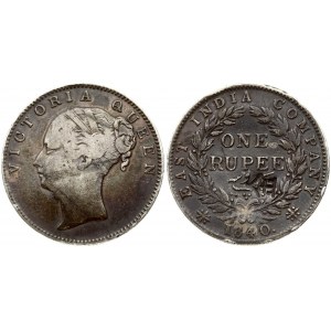 India-British 1 Rupee 1840 Victoria (1837-1901). Obverse...