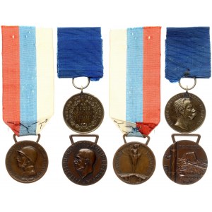 Italy Awards Medal (1890-1936). Medal Union (1890) of workers Umberto I Naples Honor of merit to the member & Italian...