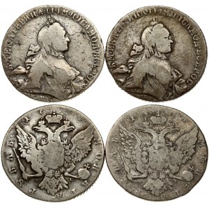 Russia 1 Rouble (1764?) СПБ-ЯI St. Petersburg. Catherine II (1762-1796). Obverse: Crowned bust right. Reverse...