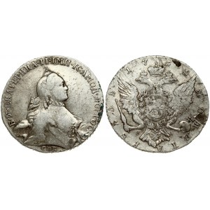 Russia 1 Rouble 1765 СПБ-ЯI St. Petersburg. Catherine II (1762-1796). Obverse: Crowned bust right. Reverse...