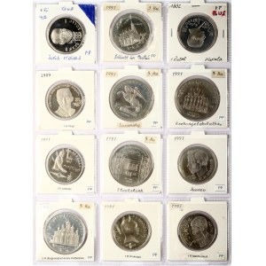 Russia USSR Commemorative Coins 1-5 Roubles (1989-1992). Obverse: National arms. Reverse: Value and date. Copper-Nickel...