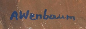 Abraham WEINBAUM (1890-1943), Bukiet anemonów na stoliku