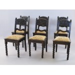 Stół z 6 krzesłami w stylu neobarokowym