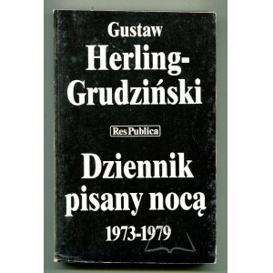 HERLING-Grudziński Gustaw, Dziennik pisany nocą 1973-1979.