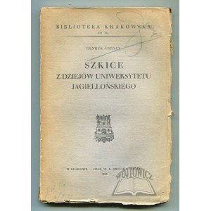 (Biblioteka Krakowska). BARYCZ Henryk, Szkice z dziejów Uniwersytetu Jagiellońskiego.