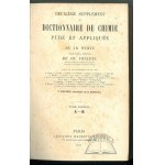 WURTZ Ad(olphe), Dictionnaire de Chimie pure et appliquée.